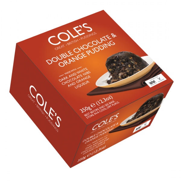 Double Chocolate & Orange Christmas Pudding Cole's 350g